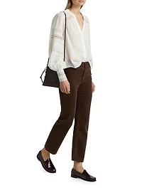 Kiera Trim Cotton Blouse