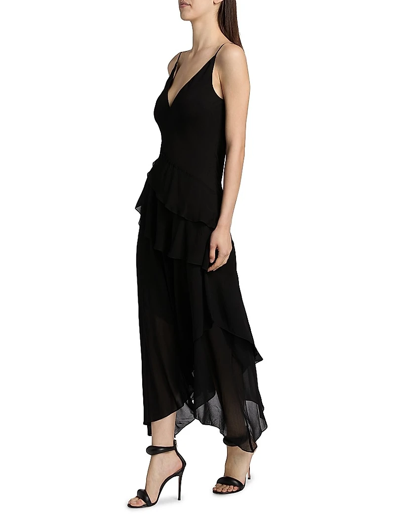 Sunniva Tiered Midi-Dress