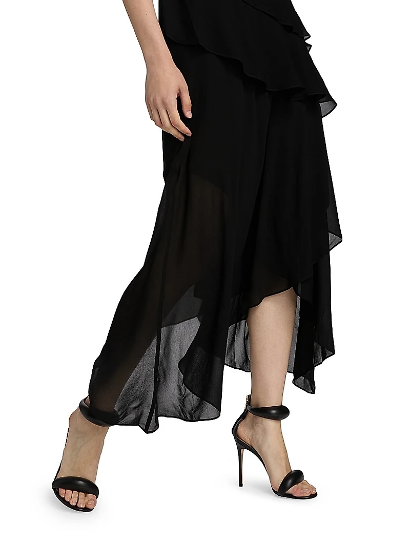 Sunniva Tiered Midi-Dress