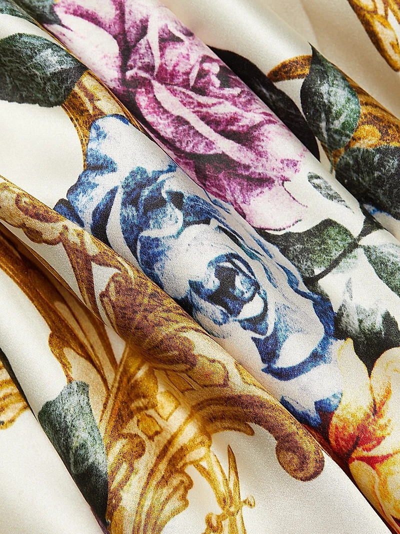 Serita Floral Silk Maxi Dress