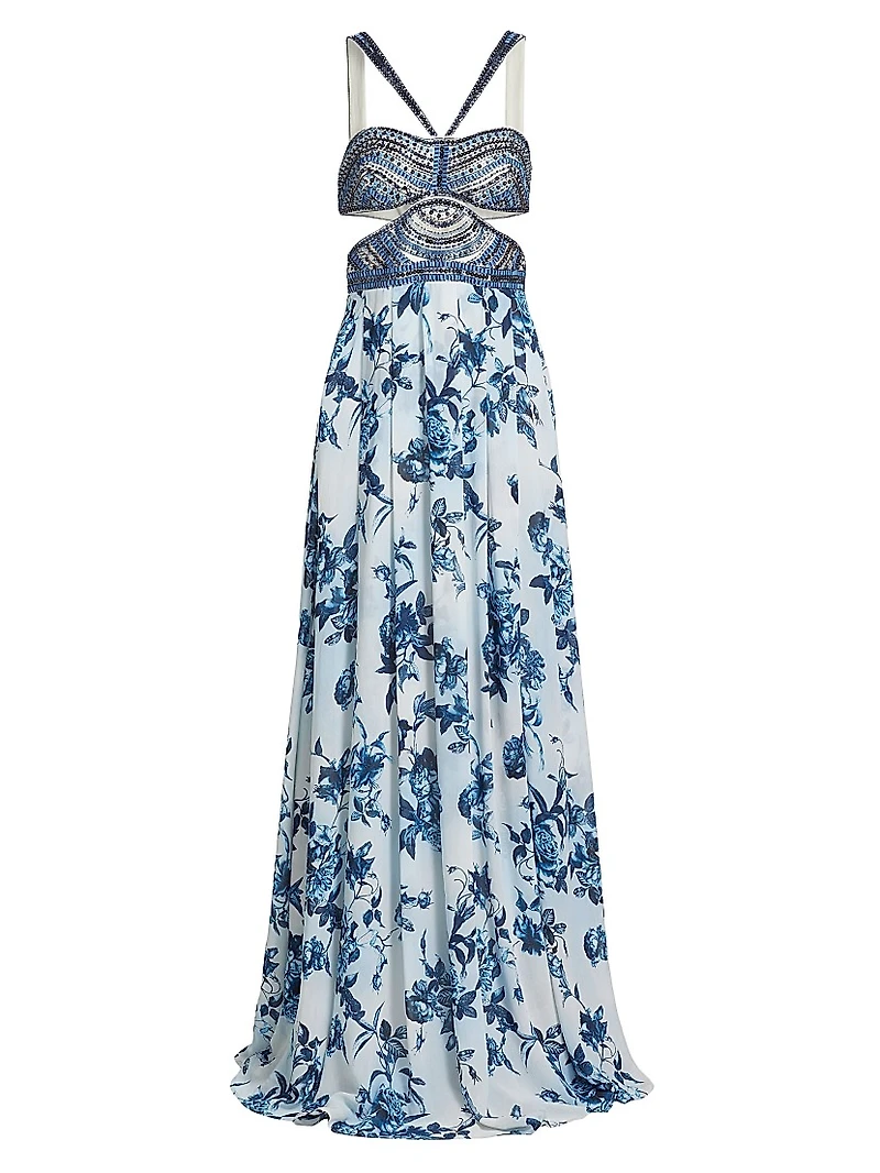 Annistyn Floral Embellished Gown