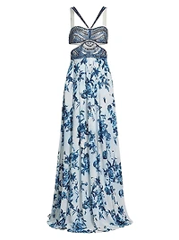 Annistyn Floral Embellished Gown
