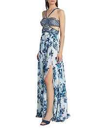 Annistyn Floral Embellished Gown