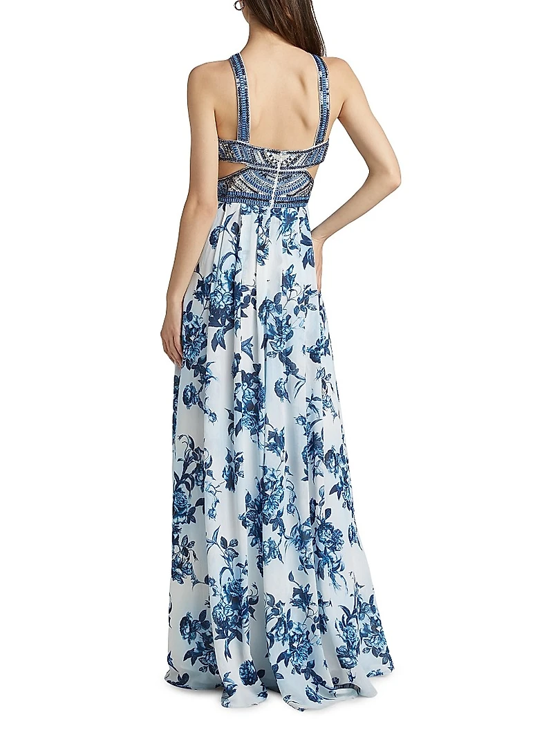 Annistyn Floral Embellished Gown