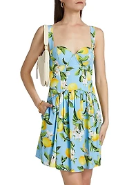 Jai Floral Cotton-Blend Minidress