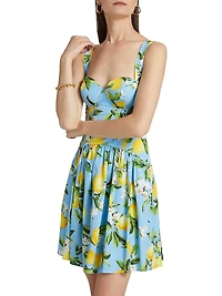 Jai Floral Cotton-Blend Minidress
