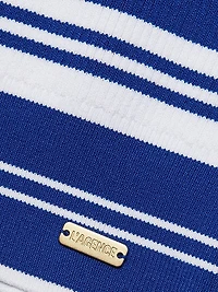 Yukio Striped Cropped Crewneck Top