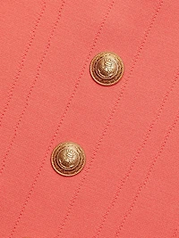 Saga Knit Corset Button-Front Top