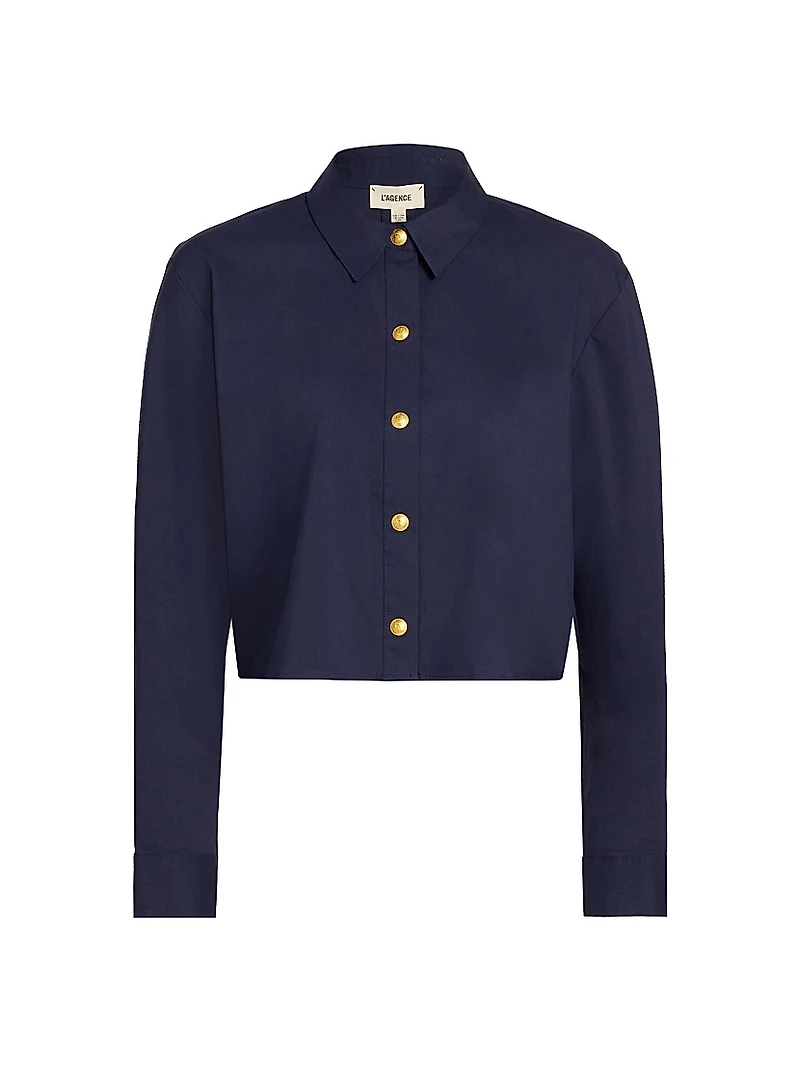 Cosette Crop Hi-Low Shirt