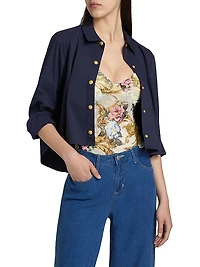Cosette Crop Hi-Low Shirt