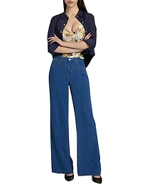Cosette Crop Hi-Low Shirt