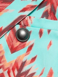 Marie Printed Double-Breasted Blazer