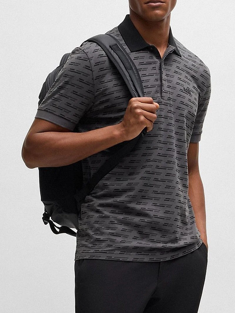 Paddy Polo Shirt Printed Stretch Cotton