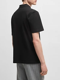 Mercerized-Cotton Polo Shirt with Script Logo
