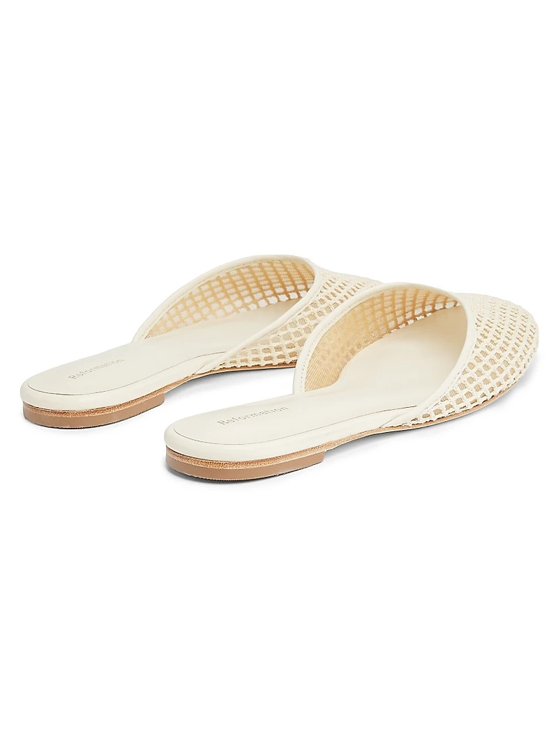 Melly Crochet Flat Mules