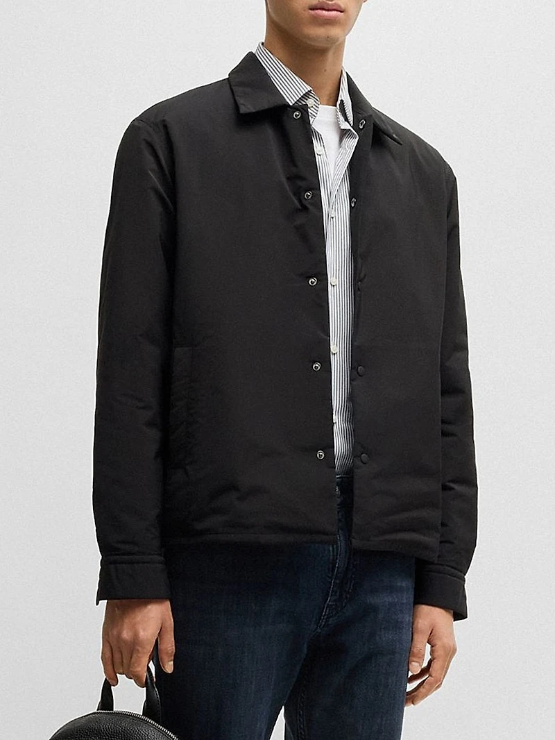 Relaxed-Fit Overshirt with Lightweight Padding