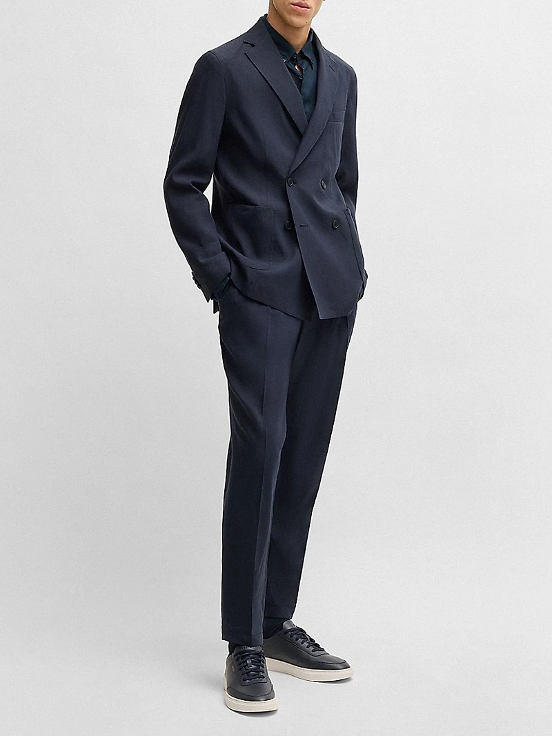 Regular-Fit Button-Down Shirt Linen
