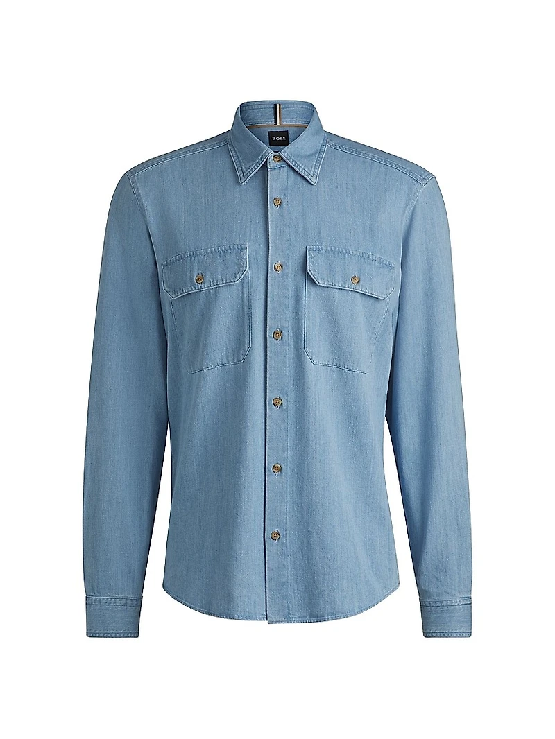 Regular-Fit Shirt Cotton Denim