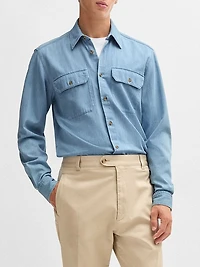 Regular-Fit Shirt Cotton Denim