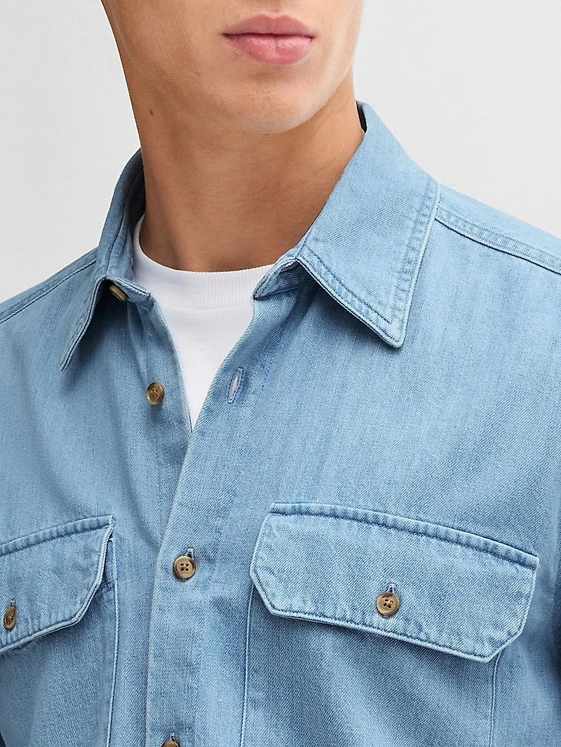 Regular-Fit Shirt Cotton Denim