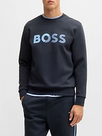 Regular-Fit Sweatshirt with Logo Print