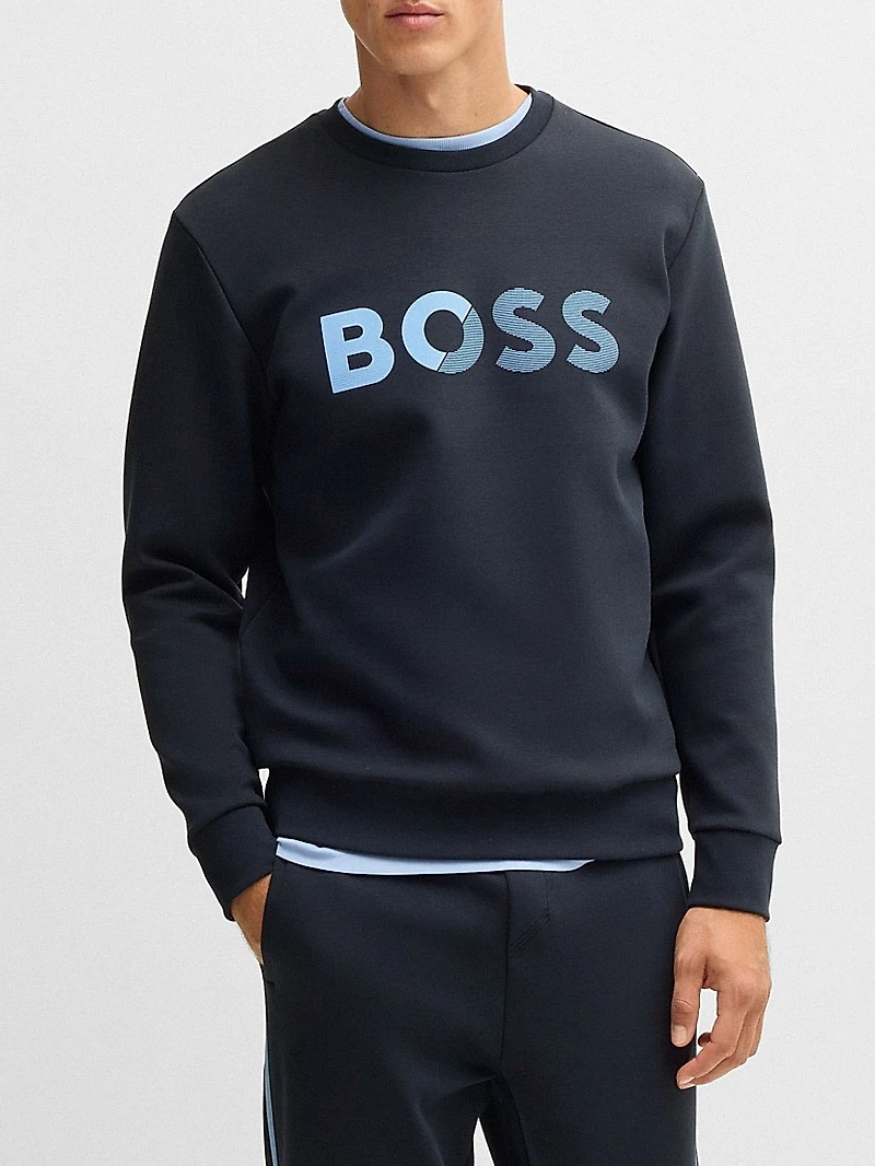 Regular-Fit Sweatshirt with Logo Print
