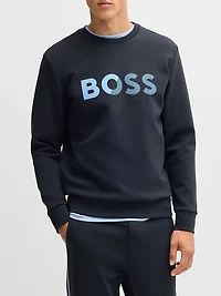 Regular-Fit Sweatshirt with Logo Print
