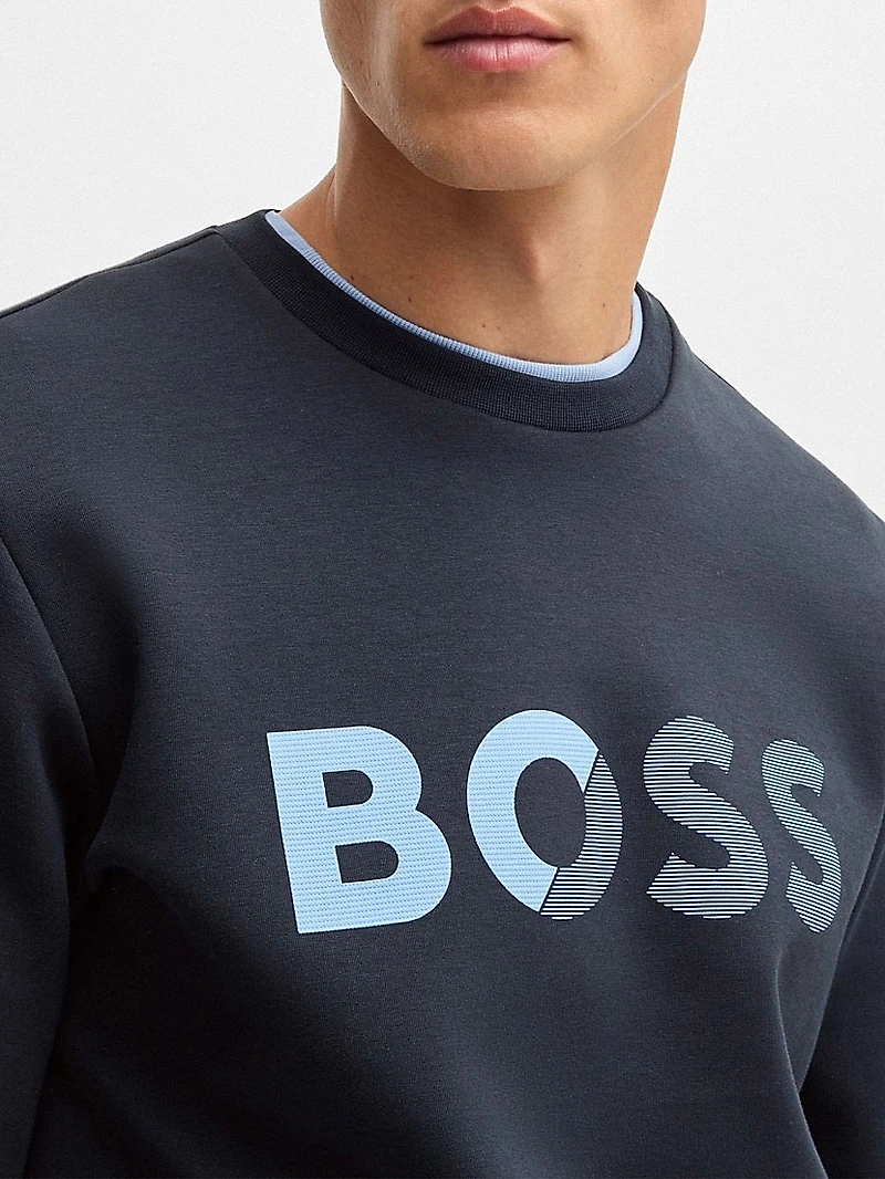Regular-Fit Sweatshirt with Logo Print