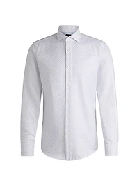 Slim-Fit Shirt Structured Cotton
