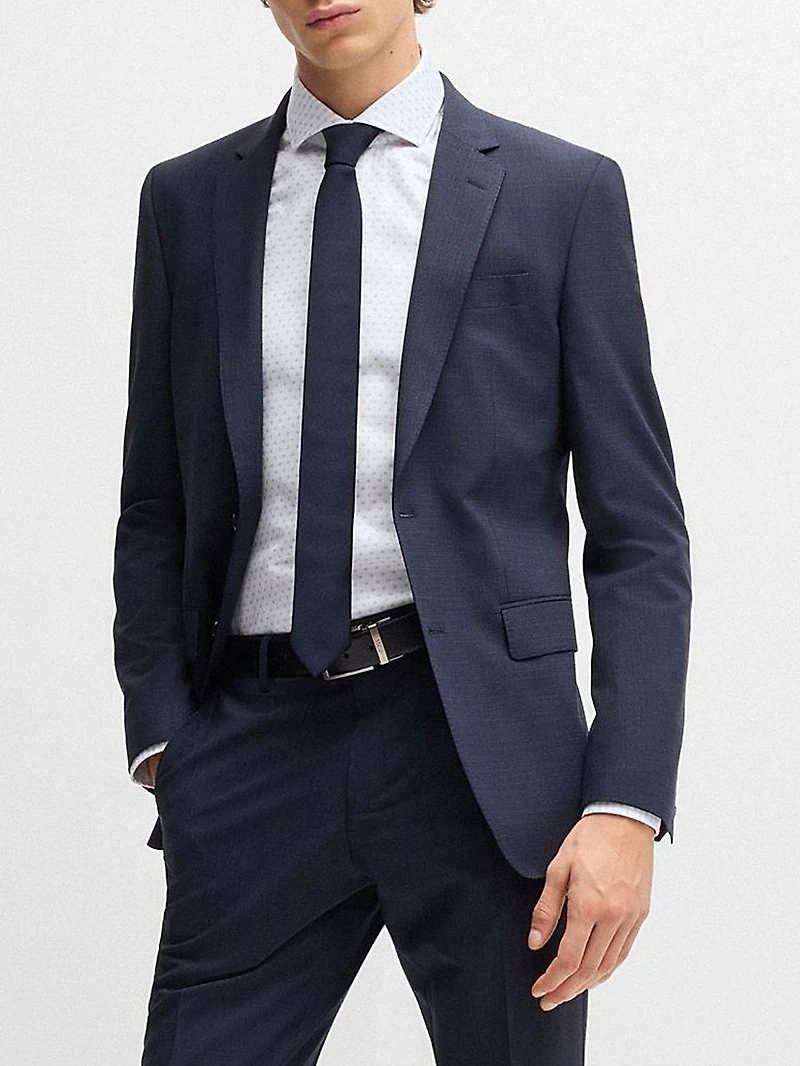 Slim-Fit Shirt Structured Cotton