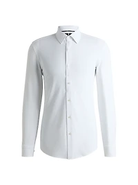 Slim-Fit Shirt Italian-Made Performance-Stretch Seersucker