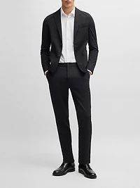Slim-Fit Shirt Italian-Made Performance-Stretch Seersucker