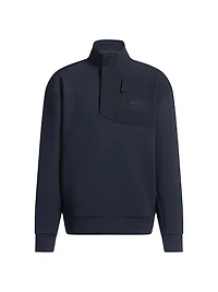 Super-Stretch Sweatshirt with Stormflap Detail