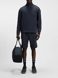 Super-Stretch Sweatshirt with Stormflap Detail