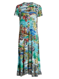 Plus Janie Printed Midi-Dress