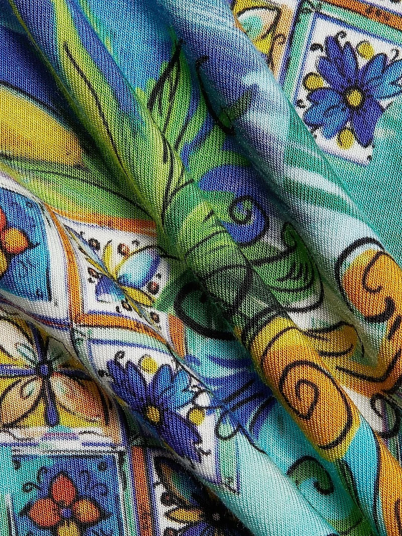 Plus Janie Printed Midi-Dress