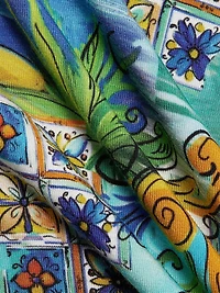 Plus Janie Printed Midi-Dress