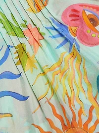 Plus Vacanza Abstract Silk Blouse