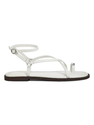Geo Strappy Leather Sandals