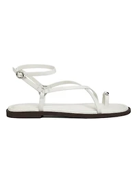 Geo Strappy Leather Sandals