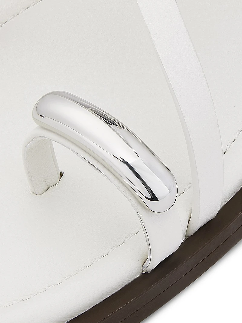 Geo Strappy Leather Sandals