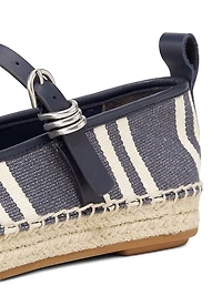 Spire Striped Mary Jane Espadrilles