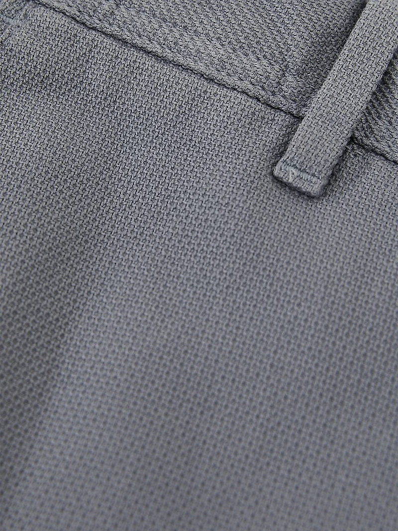 Dobby Pique Chino Trousers