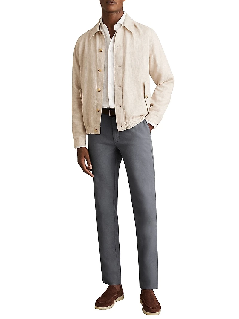 Dobby Pique Chino Trousers