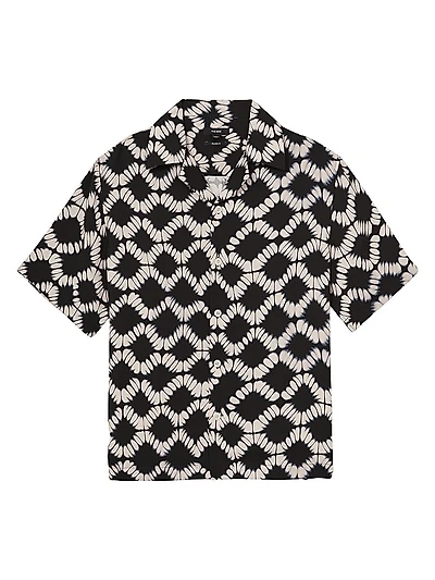 Makarb Abstract Floral Cuban Shirt