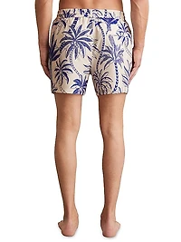 Ganetti Abstract Leaf Swim Shorts