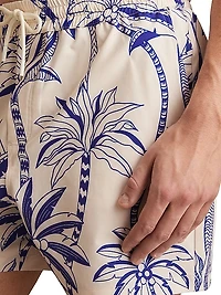 Ganetti Abstract Leaf Swim Shorts