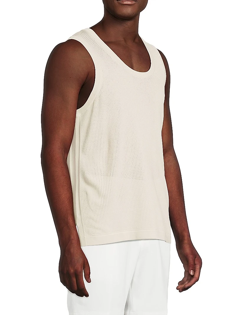 Sleeveless Textured Knit Tank
