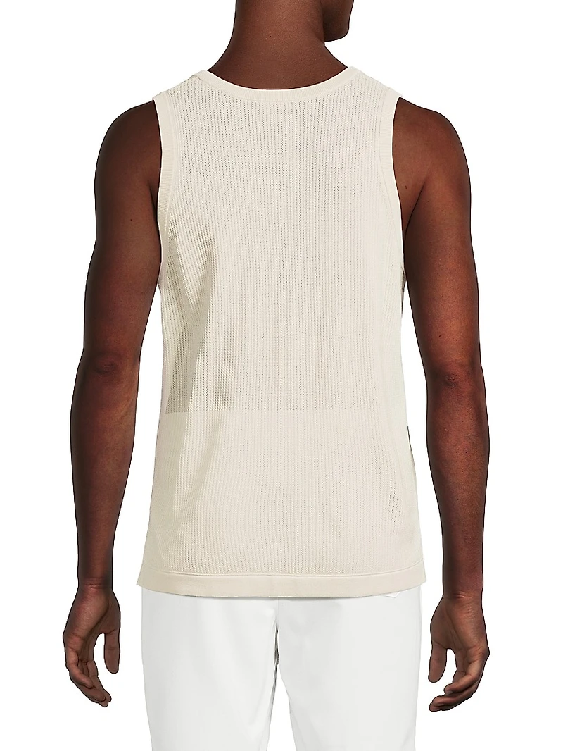 Sleeveless Textured Knit Tank