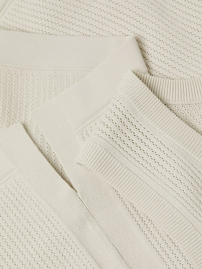 Sleeveless Textured Knit Tank